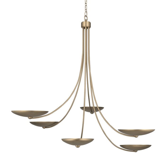 Myhouse Lighting Kichler - 52857CPZ - Six Light Chandelier - Palmela - Champagne Bronze