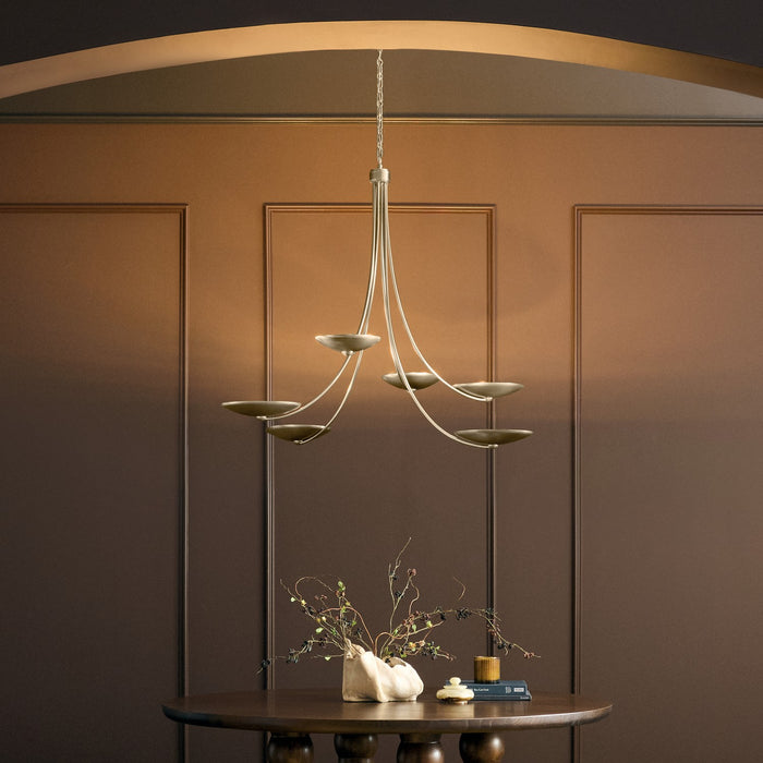 Myhouse Lighting Kichler - 52857CPZ - Six Light Chandelier - Palmela - Champagne Bronze