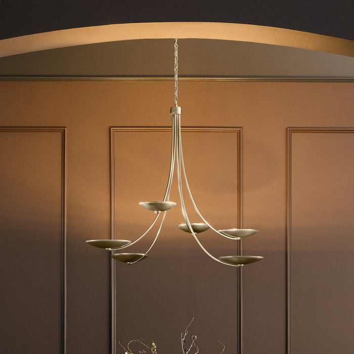Myhouse Lighting Kichler - 52857CPZ - Six Light Chandelier - Palmela - Champagne Bronze
