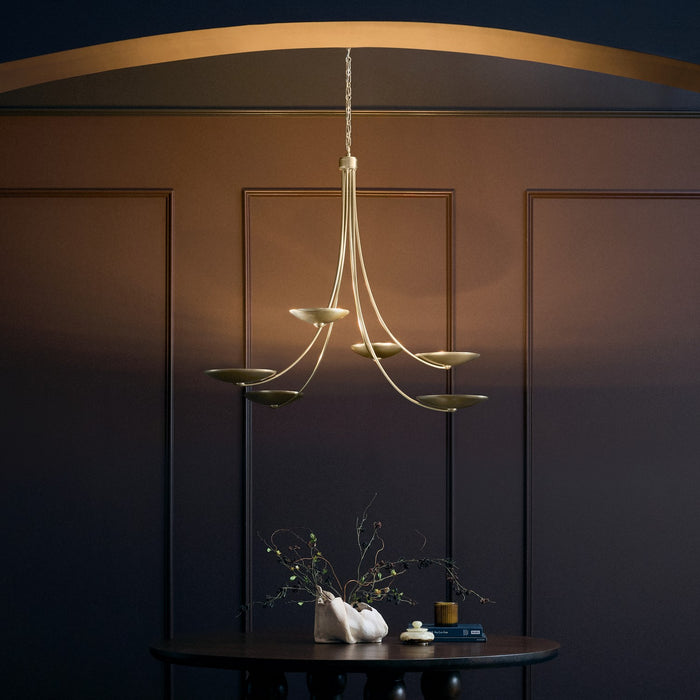 Myhouse Lighting Kichler - 52857CPZ - Six Light Chandelier - Palmela - Champagne Bronze