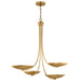 Myhouse Lighting Kichler - 52855LBR - Four Light Chandelier - Palmela - Lacquered Brass