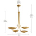 Myhouse Lighting Kichler - 52855LBR - Four Light Chandelier - Palmela - Lacquered Brass