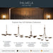 Myhouse Lighting Kichler - 52855LBRLBZ - Four Light Chandelier - Palmela - Lacquered Brass