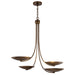 Myhouse Lighting Kichler - 52855LBRLBZ - Four Light Chandelier - Palmela - Lacquered Brass