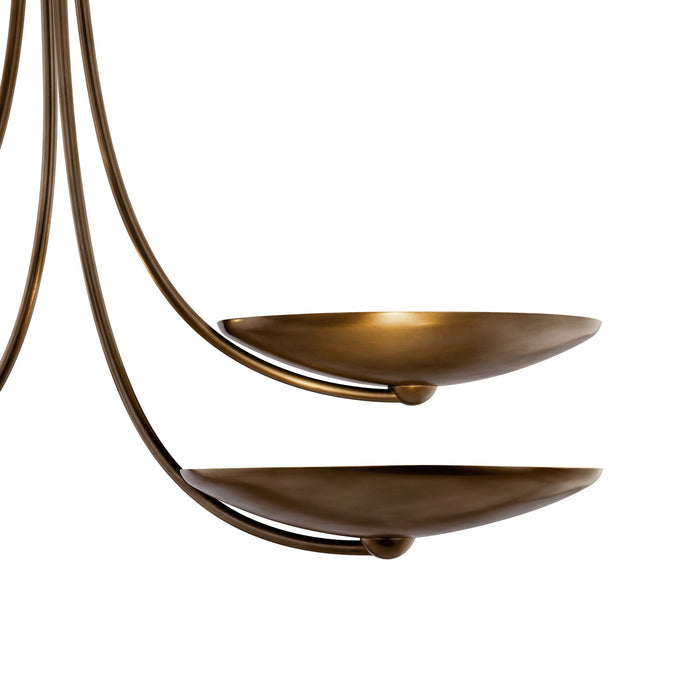 Myhouse Lighting Kichler - 52855LBRLBZ - Four Light Chandelier - Palmela - Lacquered Brass
