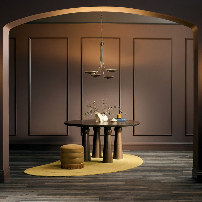 Myhouse Lighting Kichler - 52855LBRLBZ - Four Light Chandelier - Palmela - Lacquered Brass