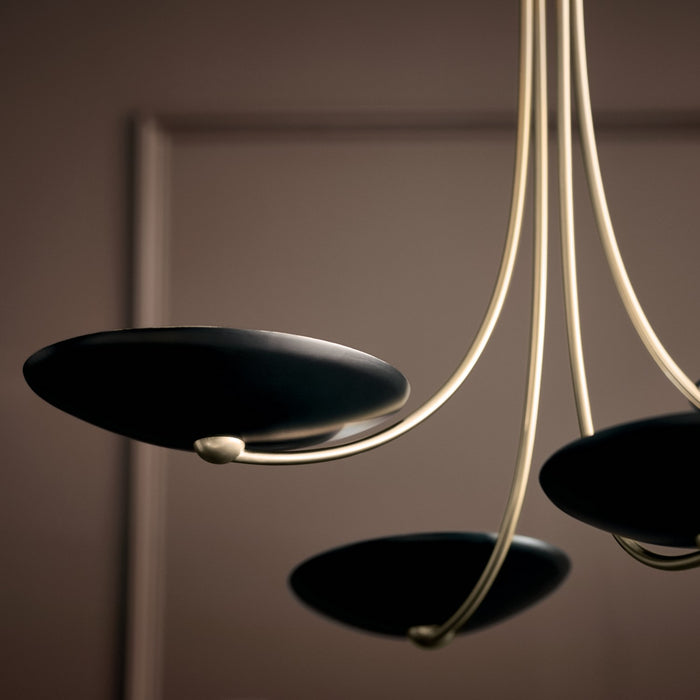 Myhouse Lighting Kichler - 52855CPZBK - Four Light Chandelier - Palmela - Champagne Bronze