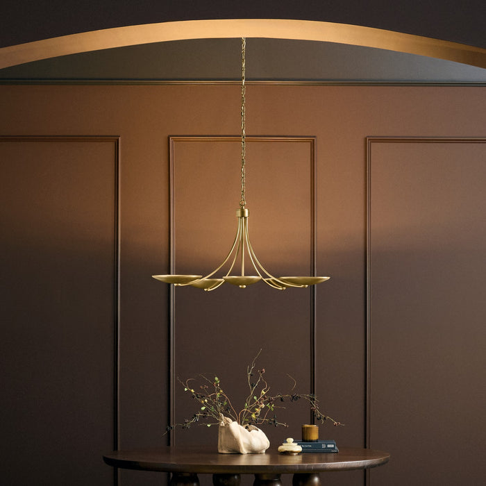 Myhouse Lighting Kichler - 52856LBR - Five Light Chandelier - Palmela - Lacquered Brass