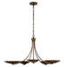 Myhouse Lighting Kichler - 52856LBRLBZ - Five Light Chandelier - Palmela - Lacquered Brass