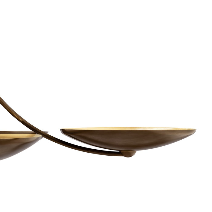 Myhouse Lighting Kichler - 52856LBRLBZ - Five Light Chandelier - Palmela - Lacquered Brass