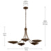 Myhouse Lighting Kichler - 52856LBRLBZ - Five Light Chandelier - Palmela - Lacquered Brass