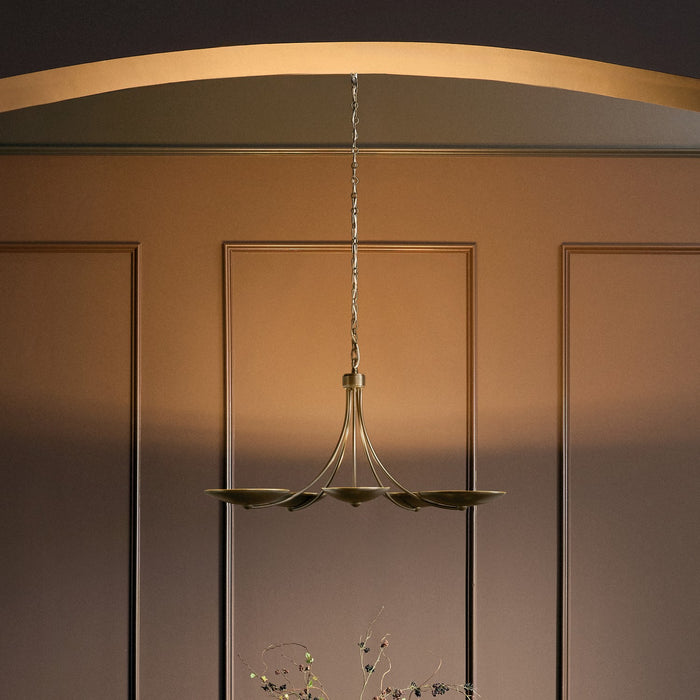 Myhouse Lighting Kichler - 52856LBRLBZ - Five Light Chandelier - Palmela - Lacquered Brass