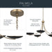 Myhouse Lighting Kichler - 52856CPZBK - Five Light Chandelier - Palmela - Champagne Bronze