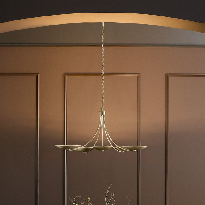 Myhouse Lighting Kichler - 52856CPZ - Five Light Chandelier - Palmela - Champagne Bronze