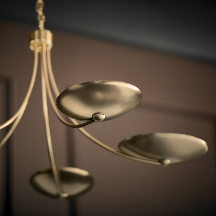Myhouse Lighting Kichler - 52856CPZ - Five Light Chandelier - Palmela - Champagne Bronze