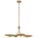 Myhouse Lighting Kichler - 52854LBR - Four Light Chandelier/Semi Flush - Palmela - Lacquered Brass