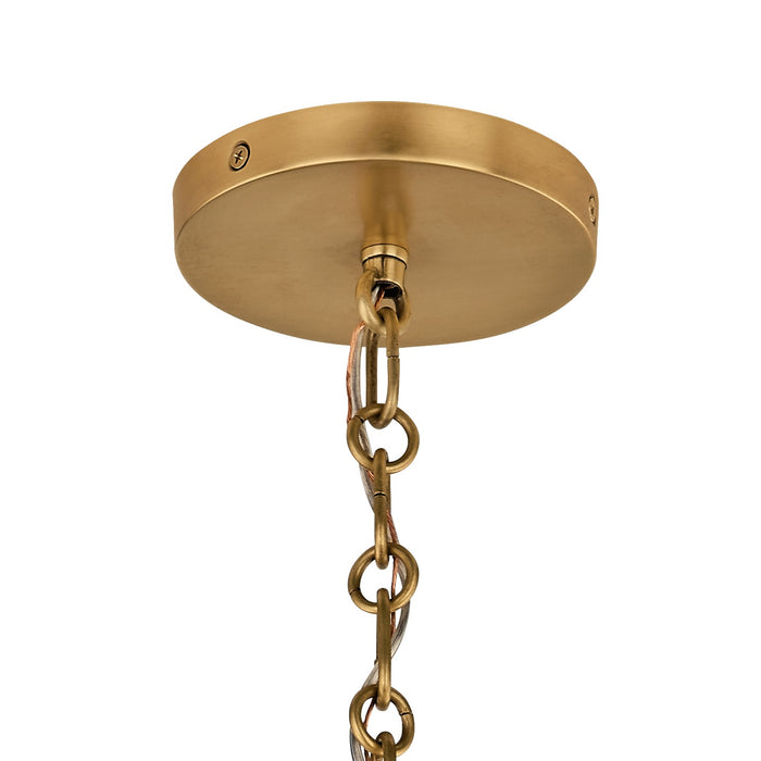 Myhouse Lighting Kichler - 52854LBR - Four Light Chandelier/Semi Flush - Palmela - Lacquered Brass