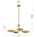 Myhouse Lighting Kichler - 52854LBR - Four Light Chandelier/Semi Flush - Palmela - Lacquered Brass