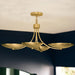 Myhouse Lighting Kichler - 52854LBR - Four Light Chandelier/Semi Flush - Palmela - Lacquered Brass