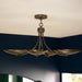 Myhouse Lighting Kichler - 52854LBRLBZ - Four Light Chandelier/Semi Flush - Palmela - Lacquered Brass