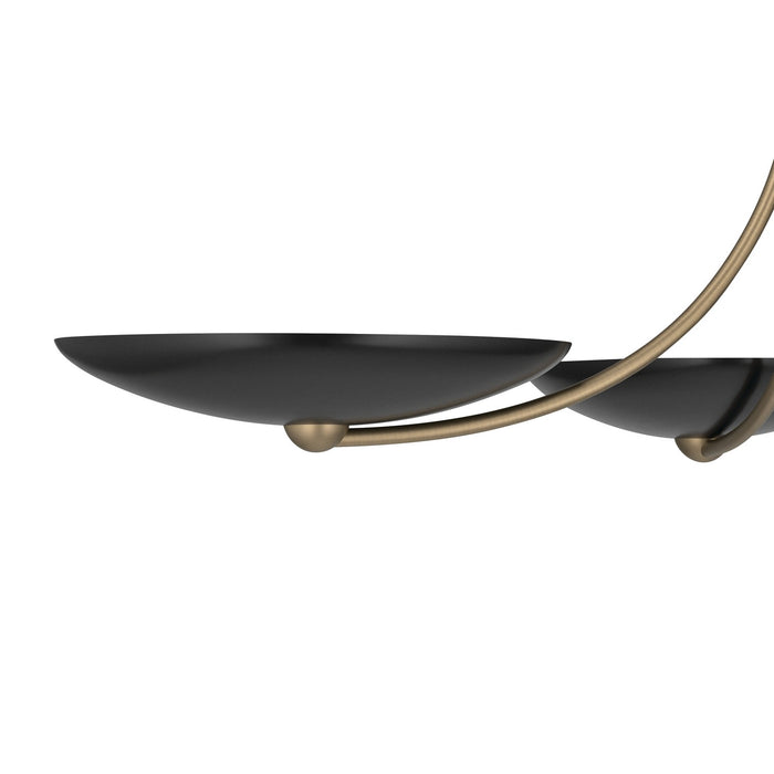 Myhouse Lighting Kichler - 52854CPZBK - Four Light Chandelier/Semi Flush - Palmela - Champagne Bronze