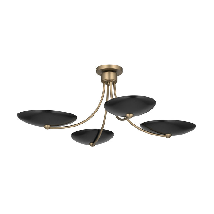 Myhouse Lighting Kichler - 52854CPZBK - Four Light Chandelier/Semi Flush - Palmela - Champagne Bronze