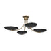 Myhouse Lighting Kichler - 52854CPZBK - Four Light Chandelier/Semi Flush - Palmela - Champagne Bronze