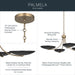 Myhouse Lighting Kichler - 52854CPZBK - Four Light Chandelier/Semi Flush - Palmela - Champagne Bronze