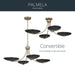Myhouse Lighting Kichler - 52854CPZBK - Four Light Chandelier/Semi Flush - Palmela - Champagne Bronze