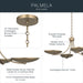 Myhouse Lighting Kichler - 52854CPZ - Four Light Chandelier/Semi Flush - Palmela - Champagne Bronze