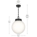 Myhouse Lighting Kichler - 52867BK - One Light Pendant - Andorra - Black