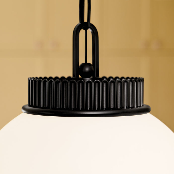 Myhouse Lighting Kichler - 52867BK - One Light Pendant - Andorra - Black
