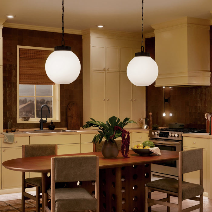 Myhouse Lighting Kichler - 52867BK - One Light Pendant - Andorra - Black