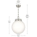 Myhouse Lighting Kichler - 52867PN - One Light Pendant - Andorra - Polished Nickel