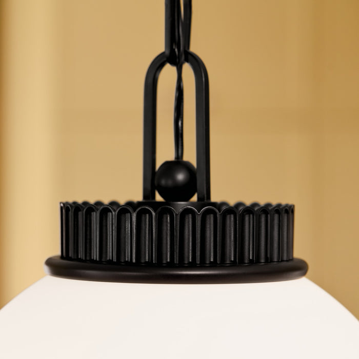 Myhouse Lighting Kichler - 52866BK - One Light Pendant - Andorra - Black