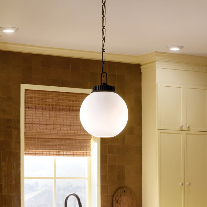Myhouse Lighting Kichler - 52866BK - One Light Pendant - Andorra - Black