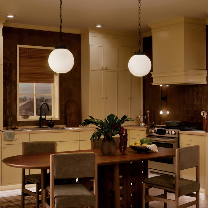 Myhouse Lighting Kichler - 52866BK - One Light Pendant - Andorra - Black