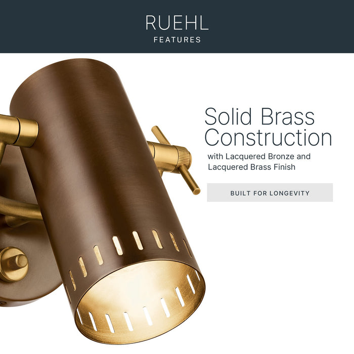 Myhouse Lighting Kichler - 52840LBZ - LED Wall Sconce - Ruehl - Lacquered Bronze