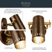 Myhouse Lighting Kichler - 52840LBZ - LED Wall Sconce - Ruehl - Lacquered Bronze