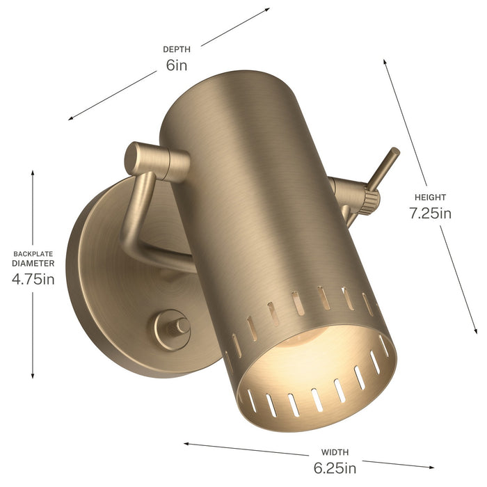 Myhouse Lighting Kichler - 52840CPZ - LED Wall Sconce - Ruehl - Champagne Bronze