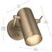 Myhouse Lighting Kichler - 52840CPZ - LED Wall Sconce - Ruehl - Champagne Bronze