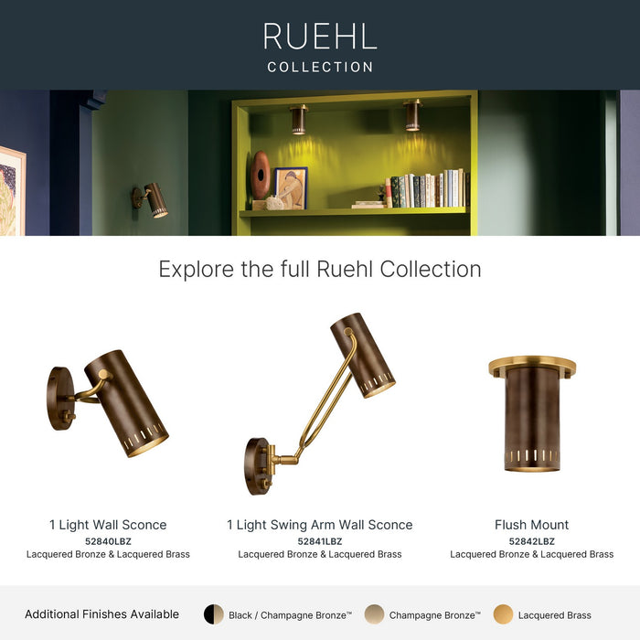 Myhouse Lighting Kichler - 52841LBZ - LED Wall Sconce - Ruehl - Lacquered Bronze