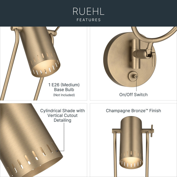 Myhouse Lighting Kichler - 52841CPZ - LED Wall Sconce - Ruehl - Champagne Bronze