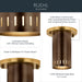 Myhouse Lighting Kichler - 52842LBZ - LED Flush Mount - Ruehl - Lacquered Bronze