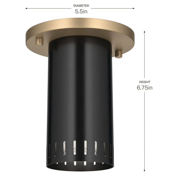 Myhouse Lighting Kichler - 52842BK - LED Flush Mount - Ruehl - Black