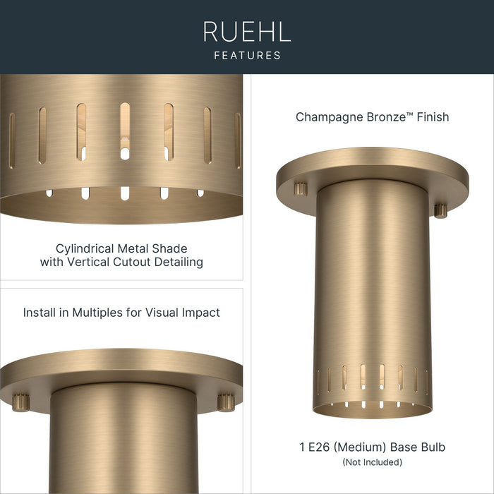 Myhouse Lighting Kichler - 52842CPZ - LED Flush Mount - Ruehl - Champagne Bronze