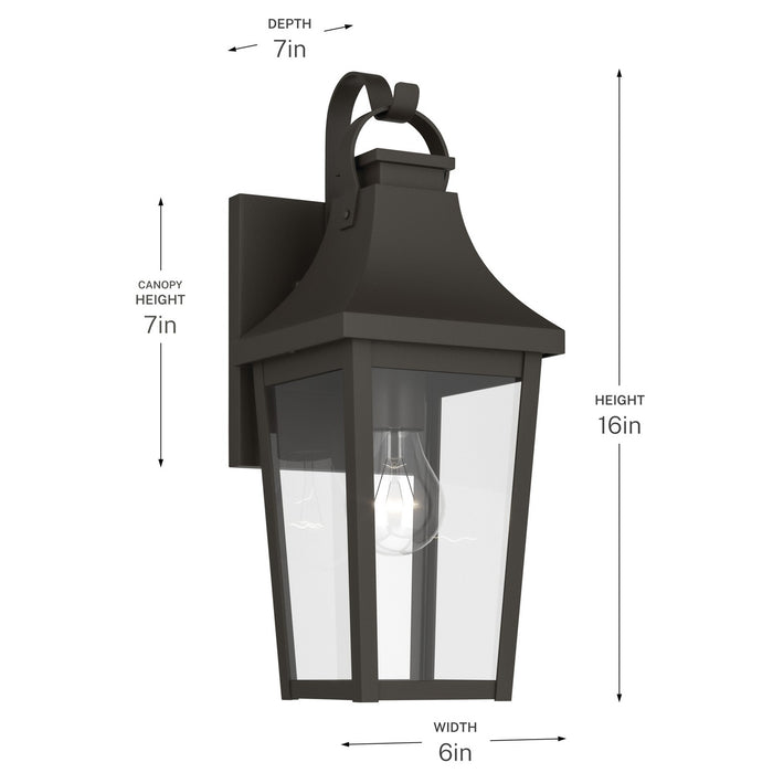 Myhouse Lighting Kichler - 59193OZ - One Light Outdoor Wall Mount - Cleary - Olde Bronze
