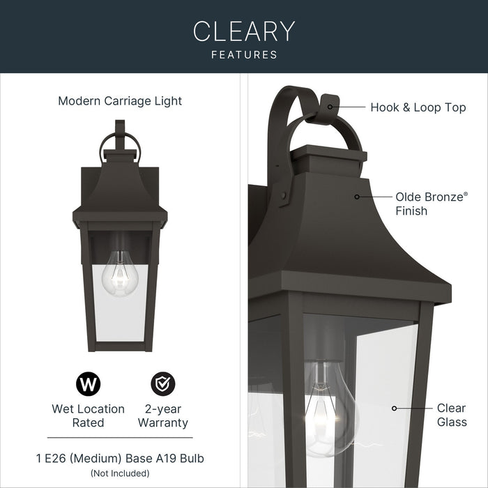 Myhouse Lighting Kichler - 59193OZ - One Light Outdoor Wall Mount - Cleary - Olde Bronze