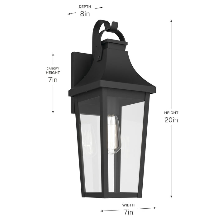 Myhouse Lighting Kichler - 59194BKT - One Light Outdoor Wall Mount - Cleary - Textured Black