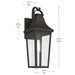 Myhouse Lighting Kichler - 59194OZ - One Light Outdoor Wall Mount - Cleary - Olde Bronze